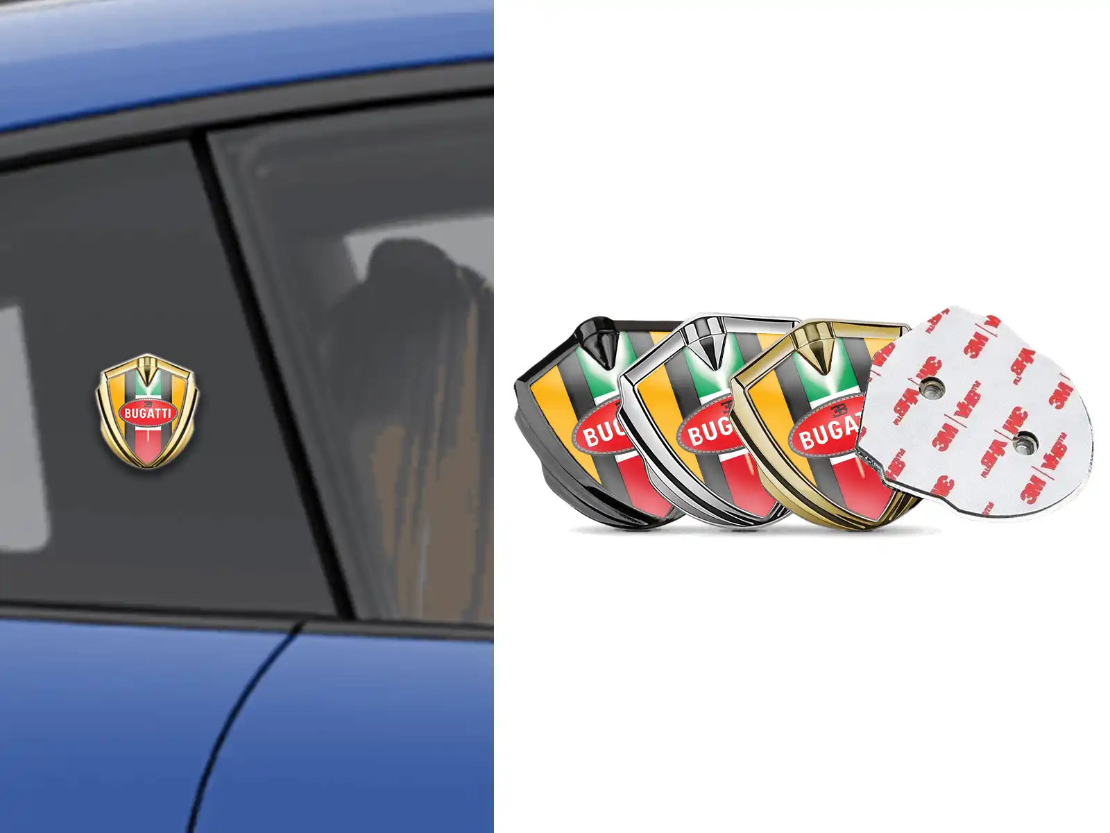 Bugatti Emblem Auto Abzeichen Moderner Look High-End Stil